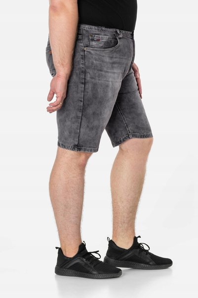 NO BRAND Pantaloni scurți subțiri din blugi pentru bărbați, mărime mare, de v...