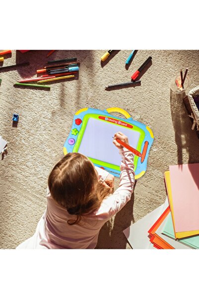 NO BRAND Set de desen educativ creativ 2 în 1 cu tablă ștergibilă și masă