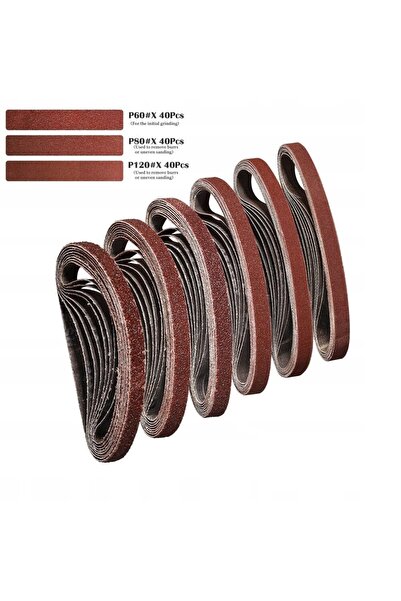 NO BRAND Bandă abrazivă infinită 10×330 mm Hârtie 120 bucăți Granulație 60/80...