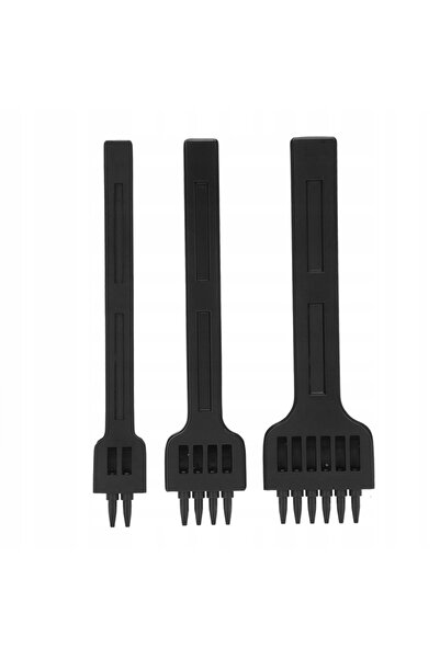 NO BRAND Set de 3 perforatoare manuale pentru piele, curele, țesături și cauc...