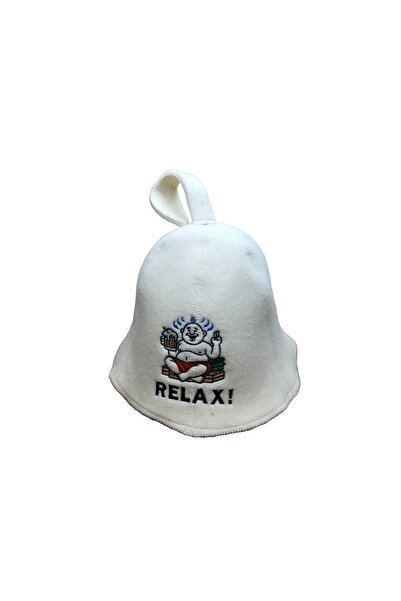 NO BRAND Căciulă pentru saună "Relax", 100% Lână