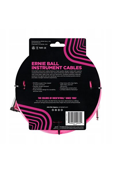 NO BRAND Cablu de chitară Ernie Ball 6078 (3.05m)