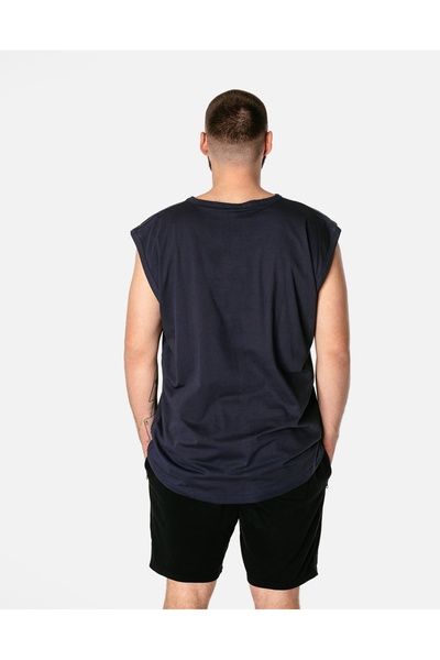 NO BRAND Maiou bărbătesc mare, fără mâneci, mărimi mari 3020-3 7XL