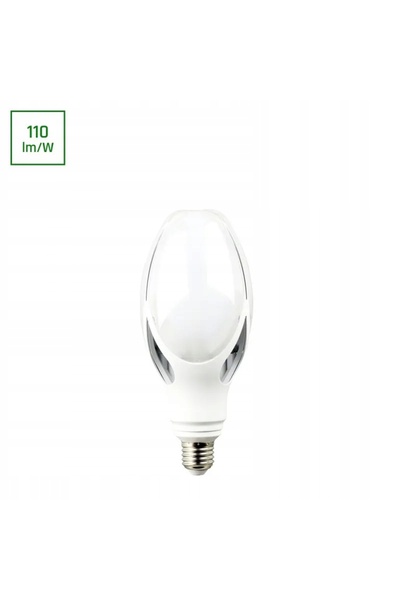 NO BRAND Bec LED E27 40W Alb Cald 4000K 5000Lm Milky Tulip Np pentru Op