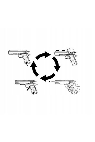 NO BRAND Pistol metalic, Pistol cu bile metalice, Imitație Glock, Calitate su...
