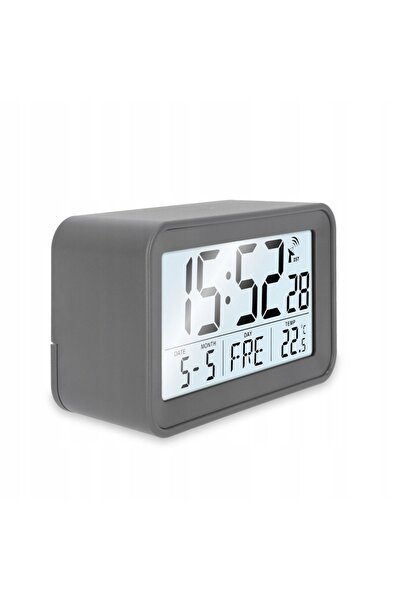 NO BRAND Ceas electronic cu calendar și termometru Ade 10,5 X 6,5 X 4 cm Gri
