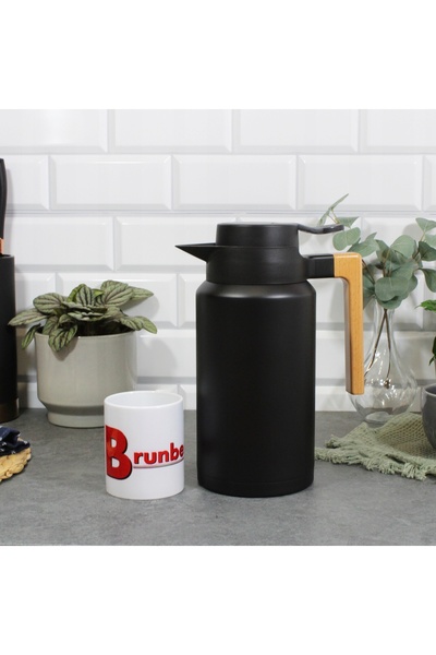 Brunbeste Termos pentru băuturi, tip ulcior, THERMAL THERMOS BLACK 2L, Negru
