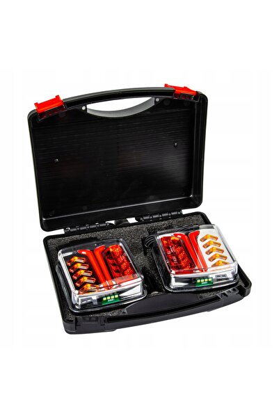 NO BRAND Lămpi spate wireless cu semnalizare dinamică USB 5V IP65 Set