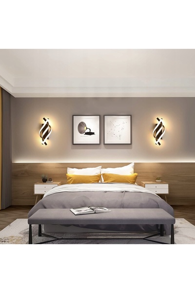 NO BRAND Aplică de perete LED Kinkiet de interior 22W 3000K-6000K pentru dorm...