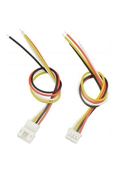 NO BRAND Conector Mini Micro Jst 2.0 mm Ph 4P cu fire de 15cm, 100 bucăți