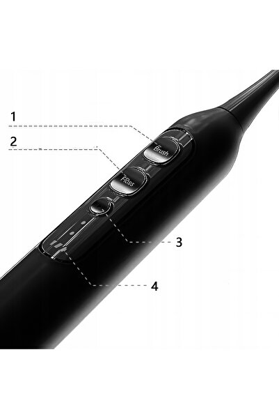 NO BRAND Periuță de dinți sonică, irigator, detartror ultrasonic 3 în 1, 6 duze
