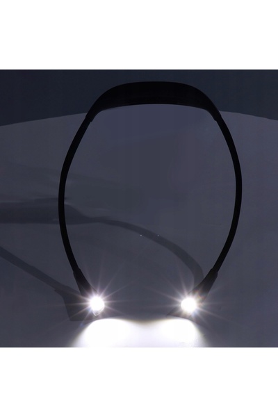 NO BRAND Lampă LED de citit pentru gât, pentru alergare, USB, 3 culori, reînc...