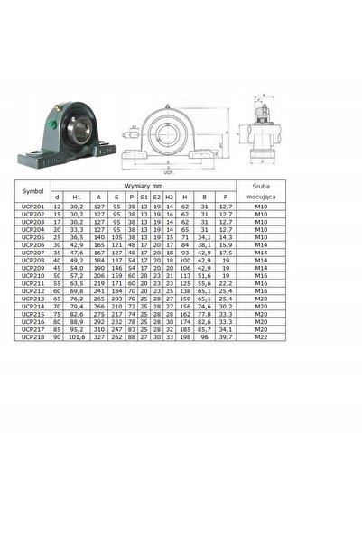 NO BRAND Ansamblu rulment complet Ucp209Ap 45mm
