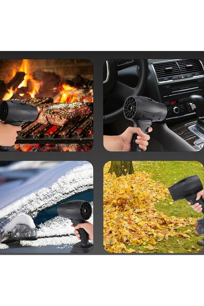NO BRAND Suflantă electrică reîncărcabilă turbo fără perii de 2000mAh