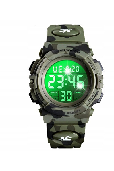 NO BRAND Ceas pentru copii SKMEI electronic multifuncțional camuflaj
