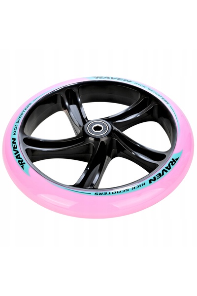 NO BRAND Roți de trotinetă Raven zea mentă/roz 200mm 2 bucăți rulmenți ABEC-9