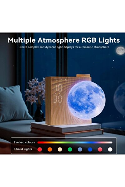 NO BRAND Lampă cu simulare de răsărit - Lumină de noapte cu lună