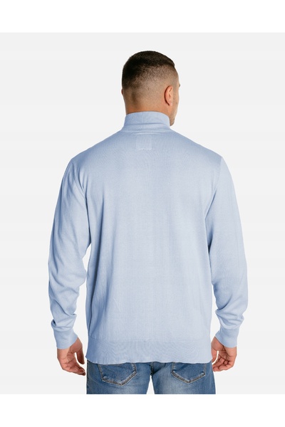 NO BRAND Pulover elegant slim pentru bărbați, cu fermoar și guler tip maletă ...