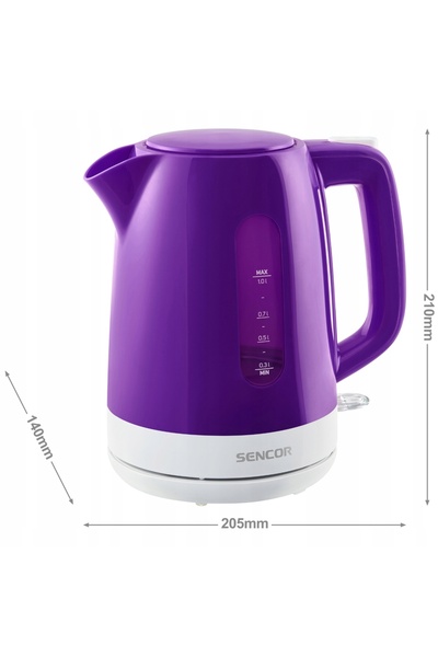 Sencor SWK 1025VT 1L 2200W Fierbător electric mic mov, fără BPA