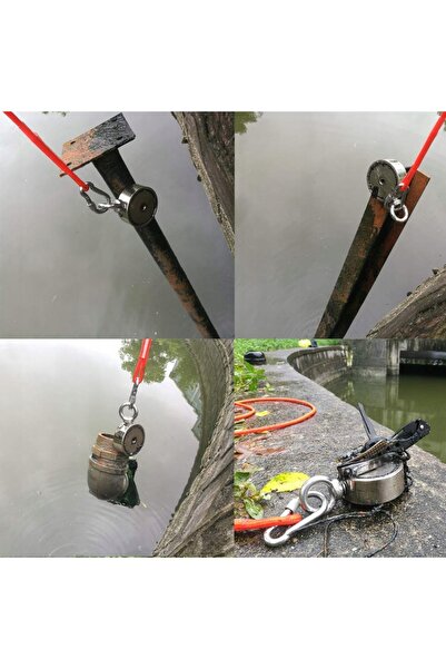 NO BRAND Magnet de neodim 320 kg Frânghie 20m Set de căutare în apă Mănuși Re...