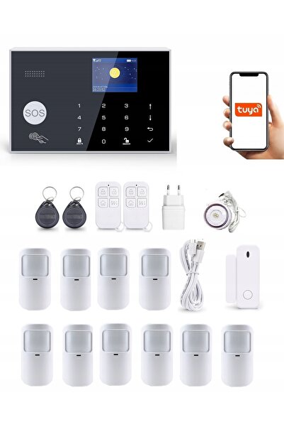 OnShoping Alarmă wireless LCD 2.4' GSM WiFi Tuya Smart în Polonia + 10Xpir