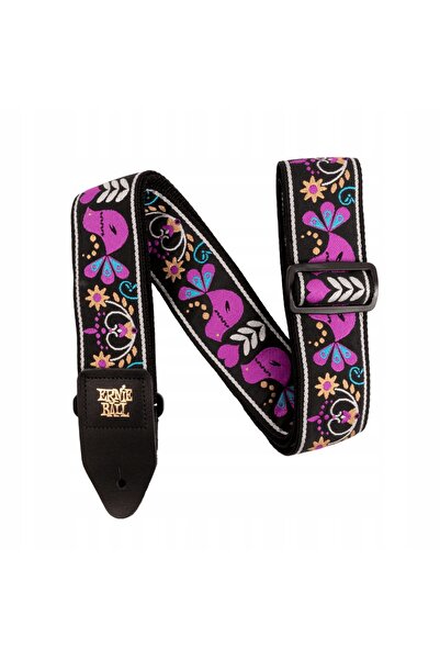 NO BRAND Curea de chitară acustică Ernie Ball EB 5331 Purple Bird Lupin Jacquard