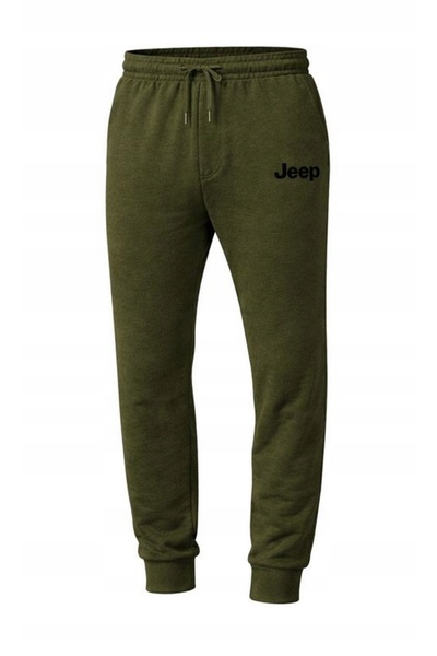NO BRAND Pantaloni de trening bărbați Original Jeep Spirit 1941 Verde militar...