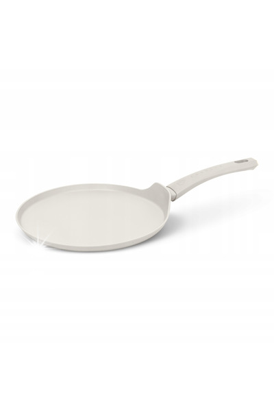 NO BRAND Tigaie pentru clătite de 28 cm, Fashion Ftv-0055 Mată Crem-Auriu