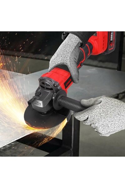 NO BRAND Polizor unghiular fără fir 125 mm, fără perii, cu 2 baterii și disc