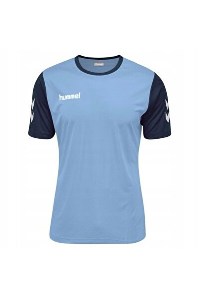 NO BRAND Tricou sport clasic albastru cu logo Hummel XL