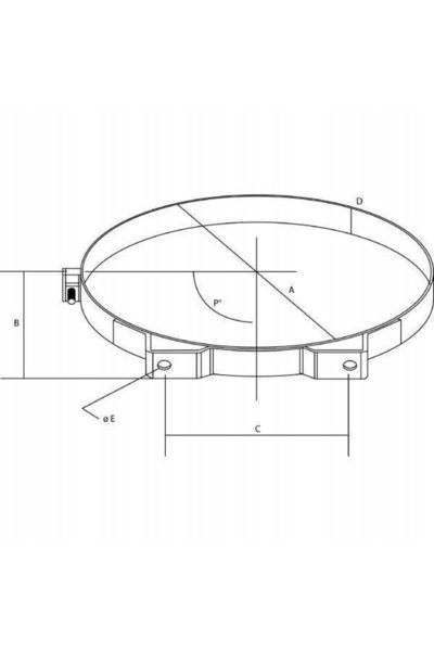 NO BRAND Bandă de fixare filtru de aer Donaldson P777731