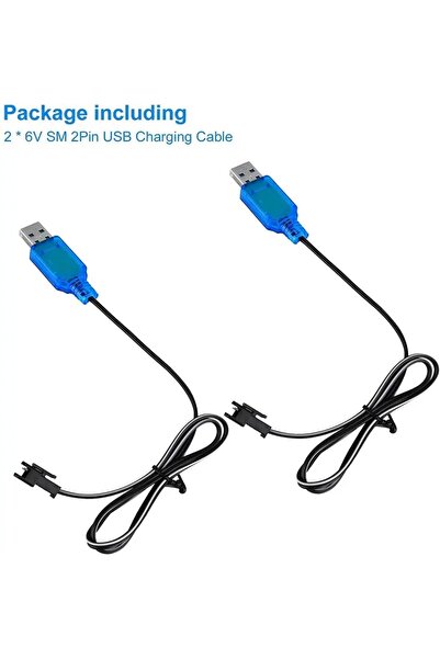 NO BRAND Kit 2 cabluri USB de încărcare sm-2p |   Ieșire de 250mAh pentru bat...