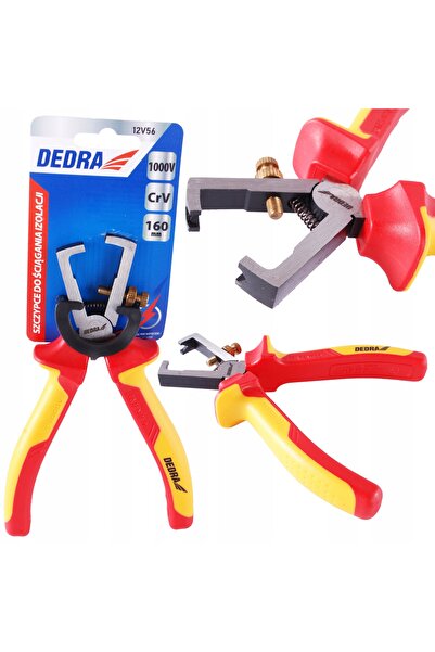 NO BRAND Clește pentru îndepărtarea izolației 160 VDE Dedra 12V56