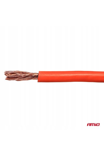 AMIO Cablu LGY unipolar roșu CCA 1x0.75mm² 100m 3.75A 12/230V