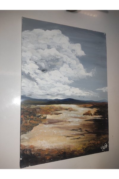 YSS El yapımı akrilik boya tablo 35 x50