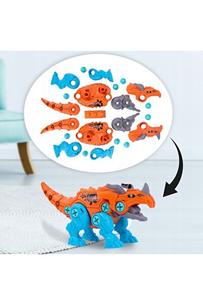 NO BRAND Set creativ de blocuri de construcție cu dinozauri și kit de găurire