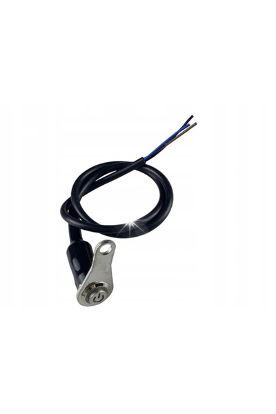 NO BRAND Comutator de motocicletă cu LED albastru, din aluminiu, 12V, 60CM