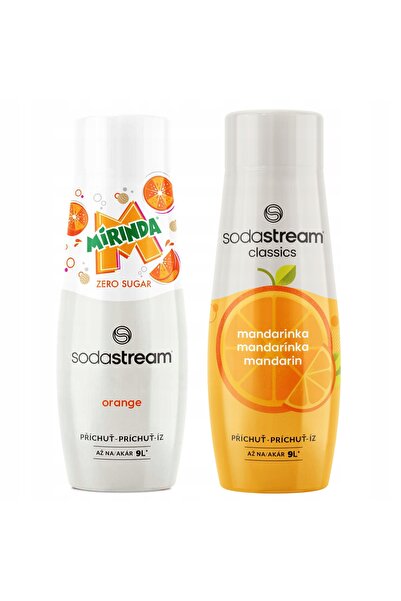 sodastream Soda Stream Mirinda Zero + Sirop de Mandarină pentru Concentrat de...