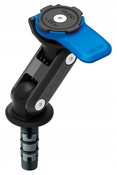 Quad Lock Suport telefon robust pentru bicicletă, prindere pe ghidon, din sil...
