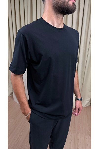 JESSE STORY Ανδρικό T-shirt από βαμβάκι και λύκρα, Βασικό T-shirt 100% βαμβάκ...