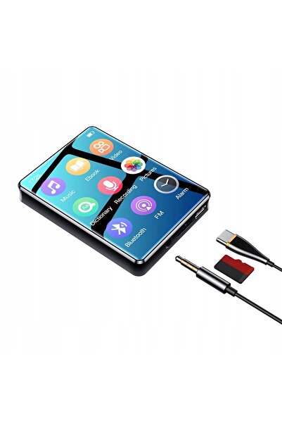 NO BRAND Player MP3/MP4 Negru 16 GB Bluetooth cu înregistrator vocal și radio