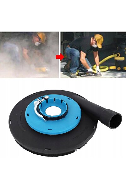 NO BRAND Capac de colectare a prafului de 230mm pentru polizor unghiular, neg...