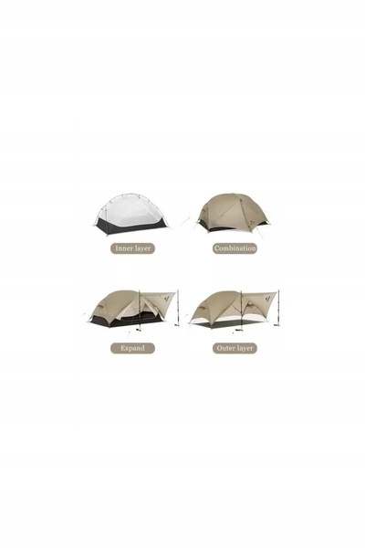 NO BRAND Naturehike Mongar Ul 1 15D Cnk2550Ws016 1Os Cort turistic. Gri