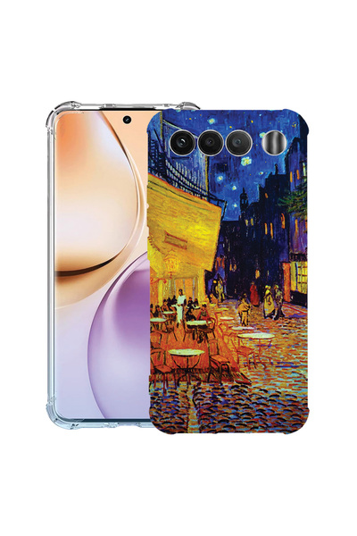 bestcase ®   Husă Antișoc pentru Realme 16, Van Gogh Caféterie pe tărât în no...
