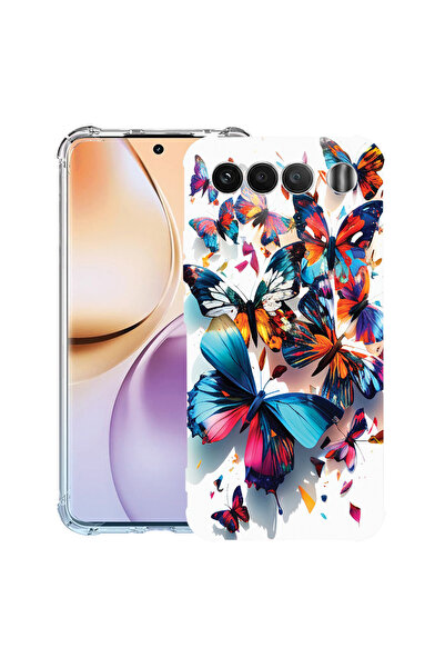 bestcase ®   Противоударен калъф Husa за Realme 16, Цветни пеперуди, 3156793 ...