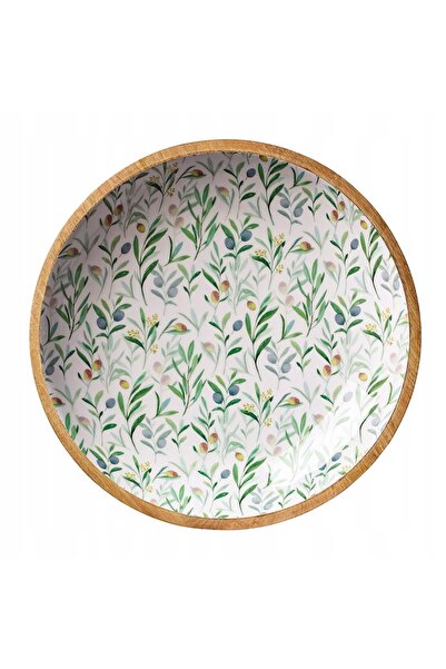NO BRAND Bol din lemn de mango de dimensiune medie 35 X 6 cm Zassenhaus Olives