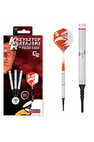 NO BRAND Lotki Rzutki Dart Bulls Krzysztof Ratajski Original G2 90% 18g Soft