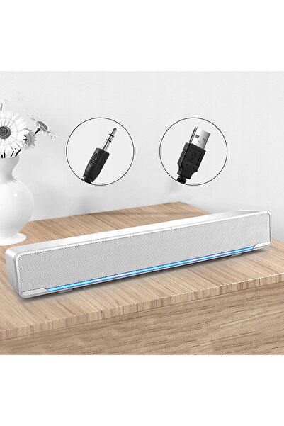 NO BRAND SOUNDBAR BOXE COMPUTER PENTRU LAPTOP ALB