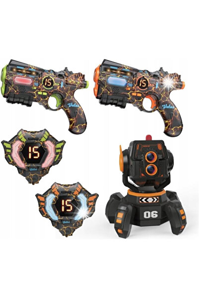 NO BRAND Pușcă laser pentru paintball și laser tag cu proiector LED, cadou 2×