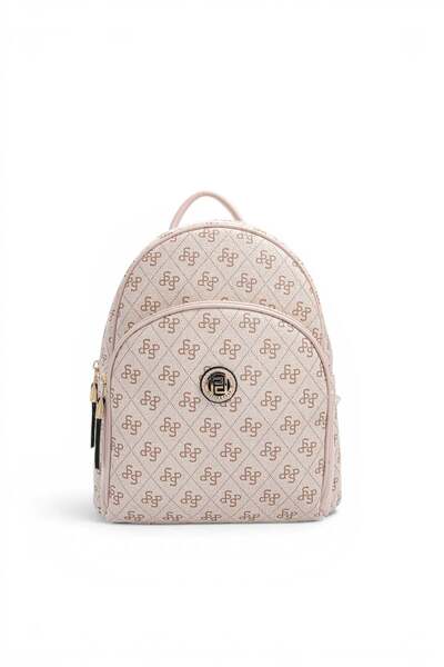 Silver Polo Pink - Powder Monogram Women's Backpack Sp1062